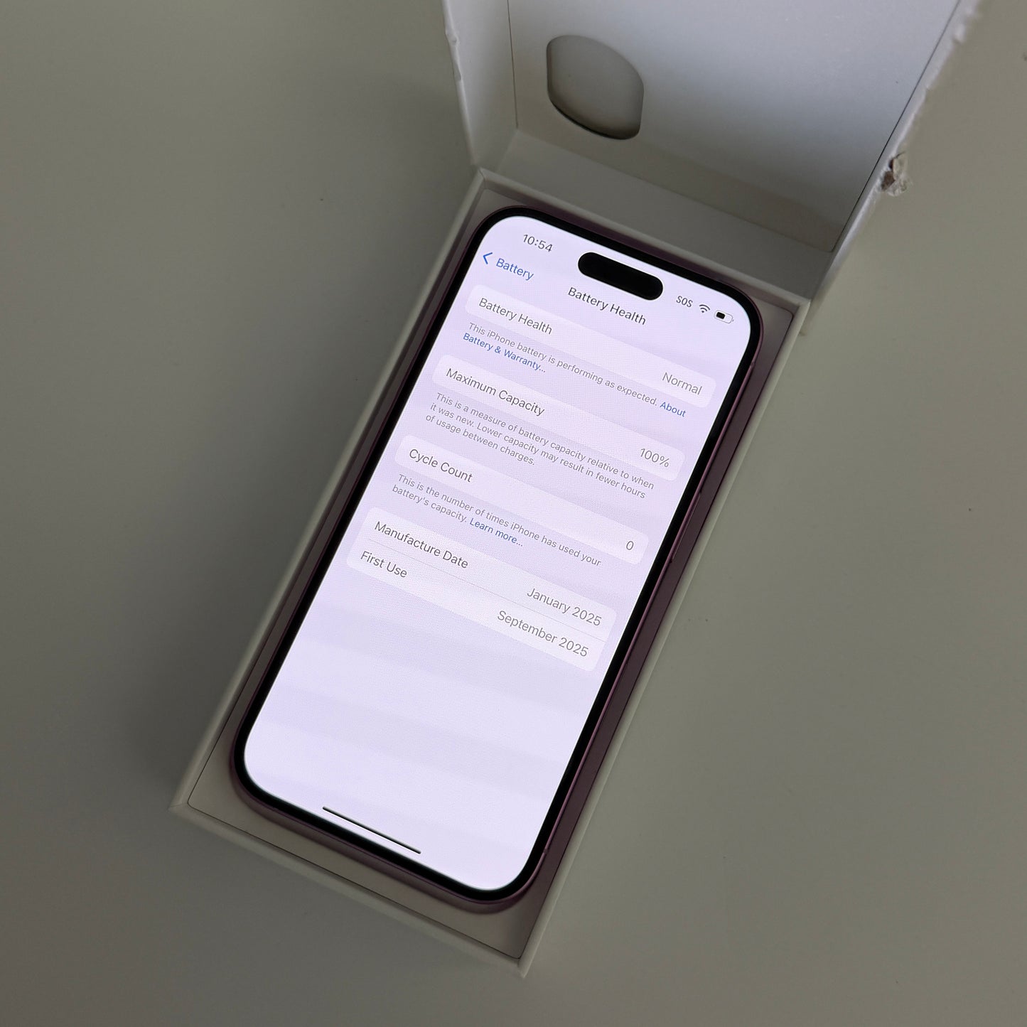 Apple iPhone 16 128GB Pink AT&T New Open Box 0 Cycle Count