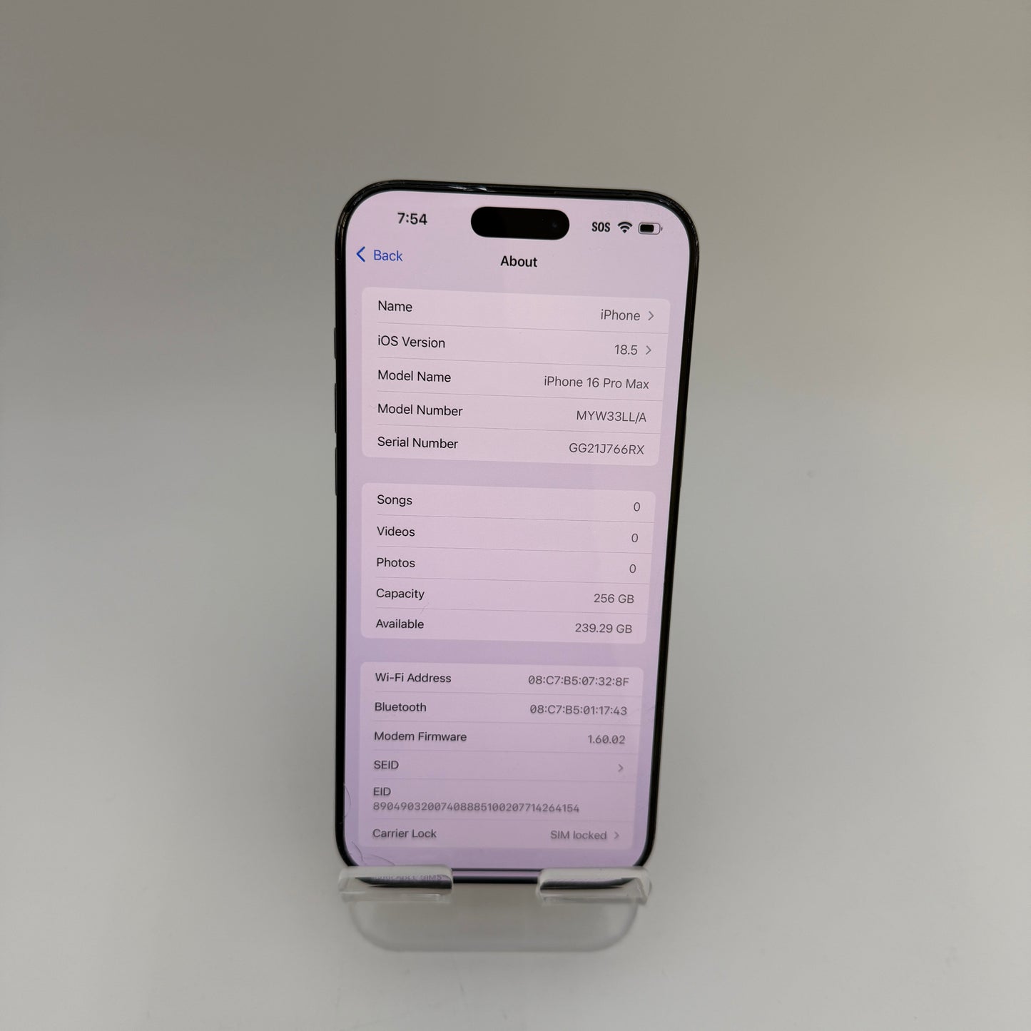 Apple iPhone 16 Pro Max 256GB Black AT&T Only READ