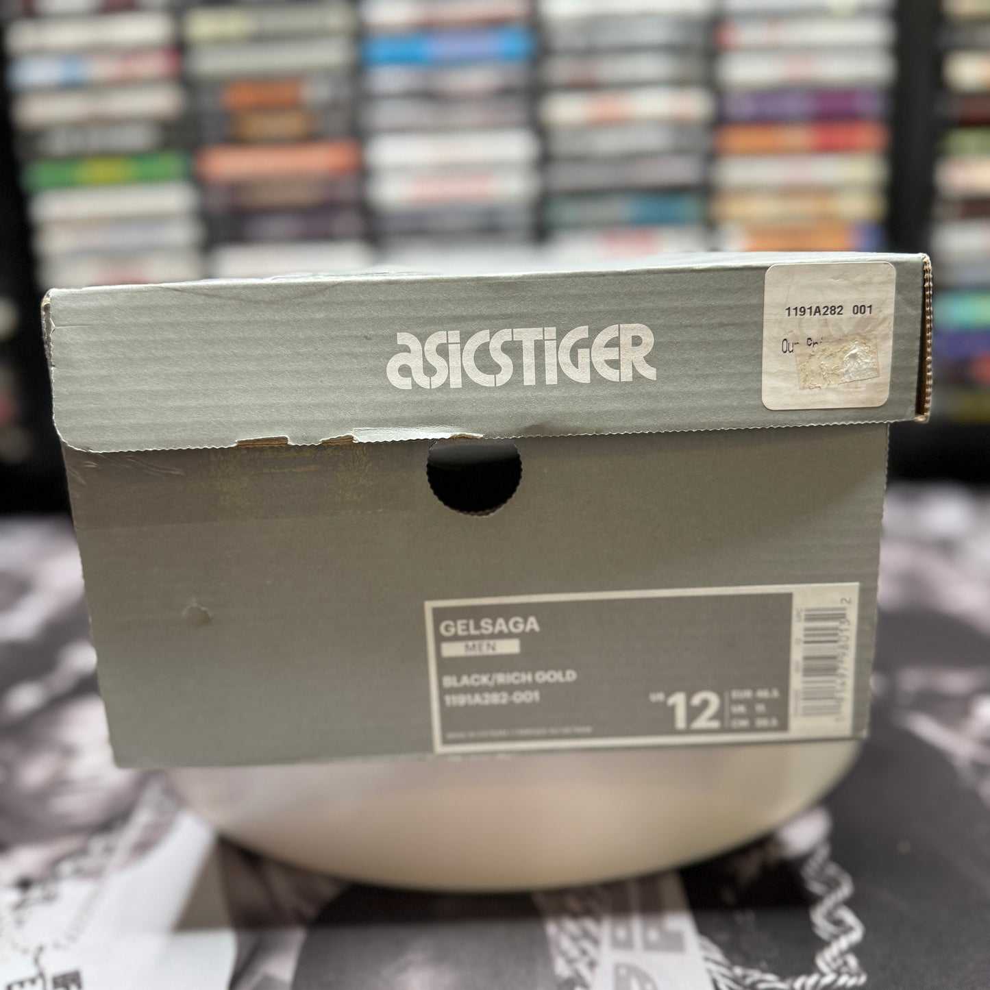 Asics Gelsaga Black/Rich Gold 1191A282-001 SZ 12