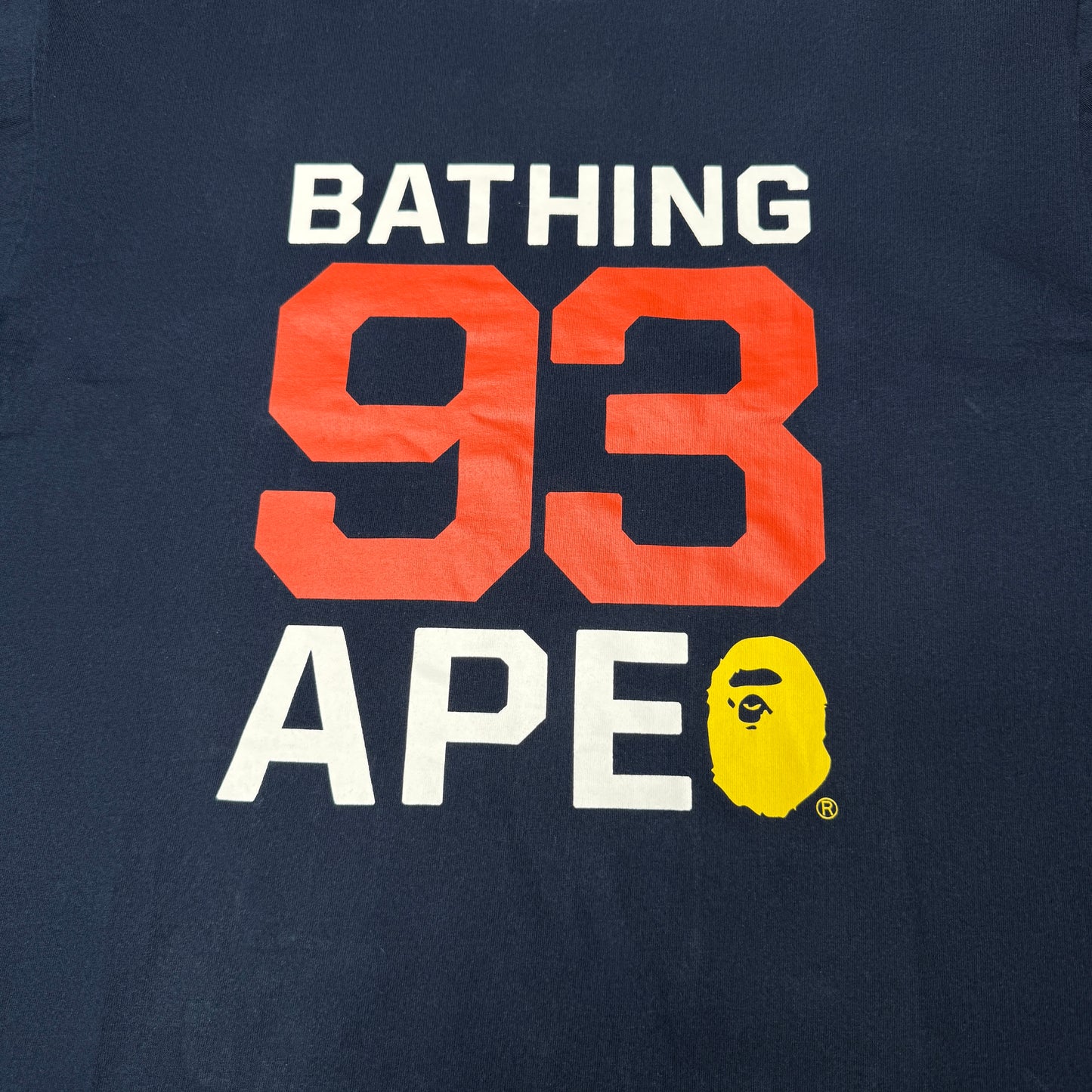 BAPE 93 Tee Navy Sz 2XL A Bathing Ape