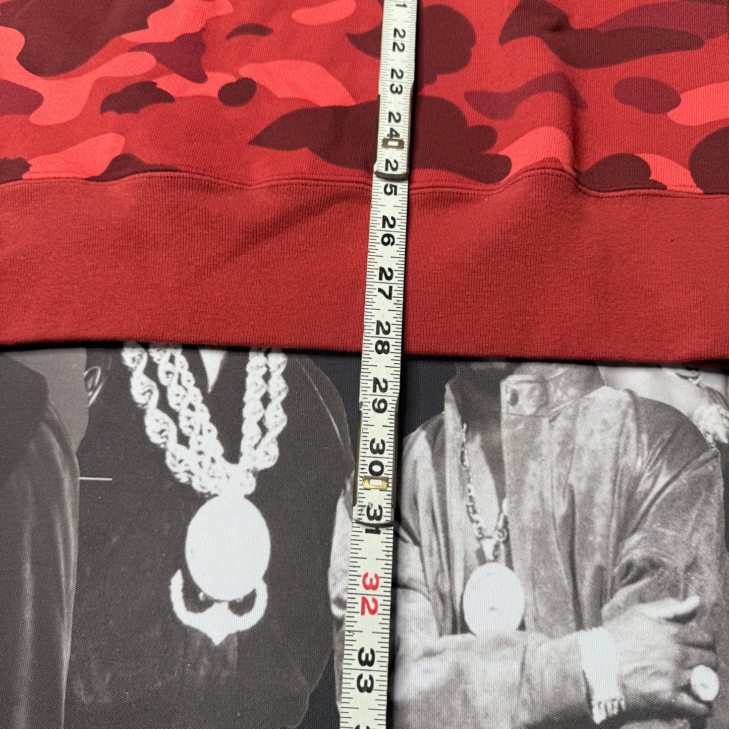 BAPE A Bathing Ape Color Camo Ape Head Red Crewneck (2017) sz XL