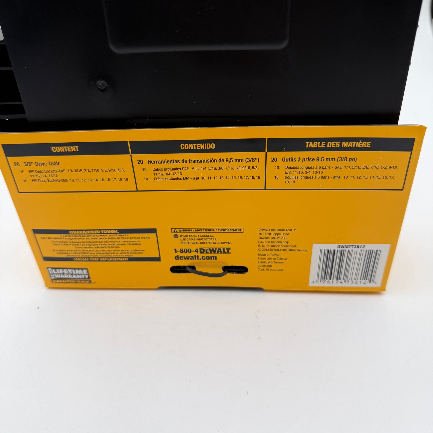 Dewalt 3/8 Drive Deep Socket Set NIB