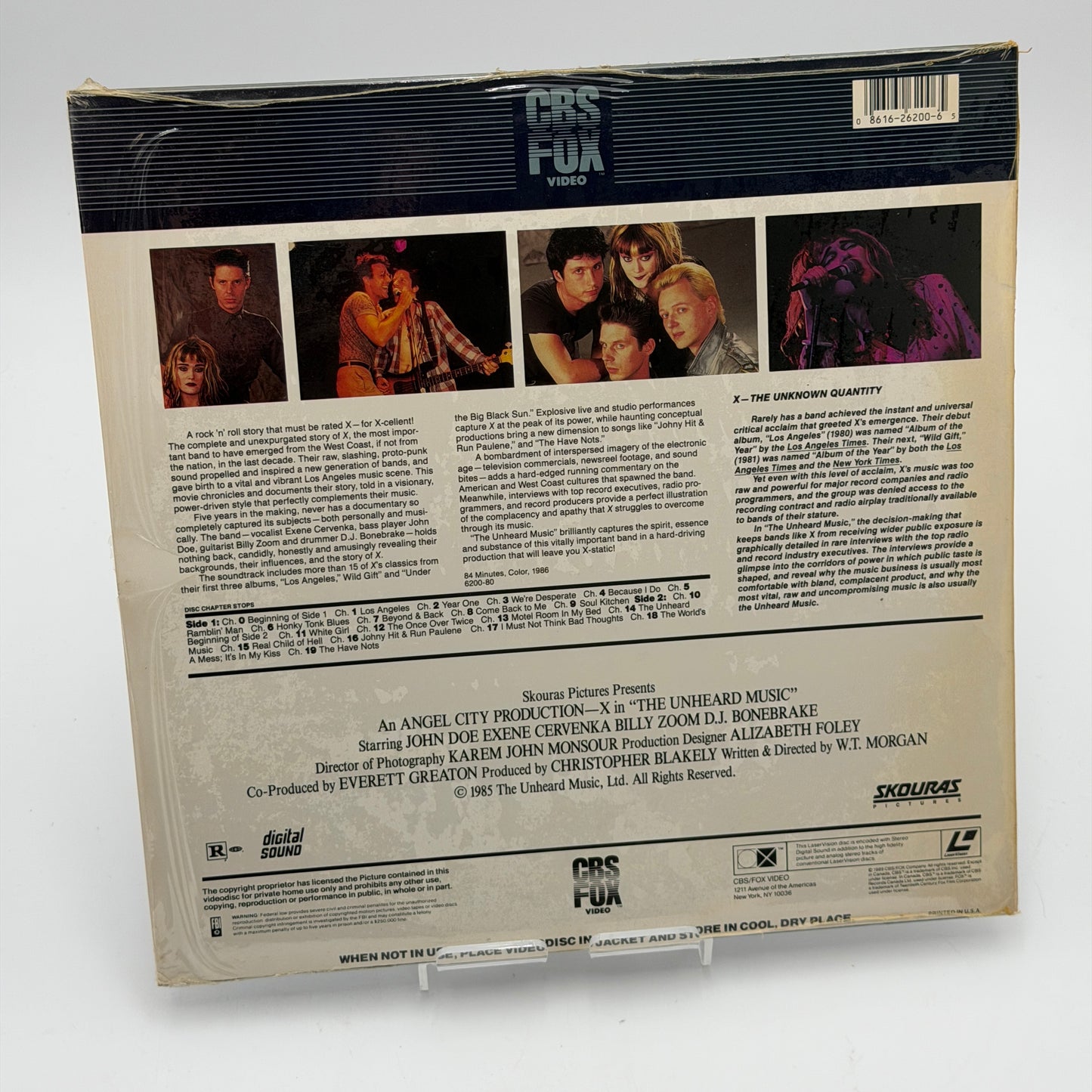 X: The Band - Unheard Music Laserdisc Silver Used