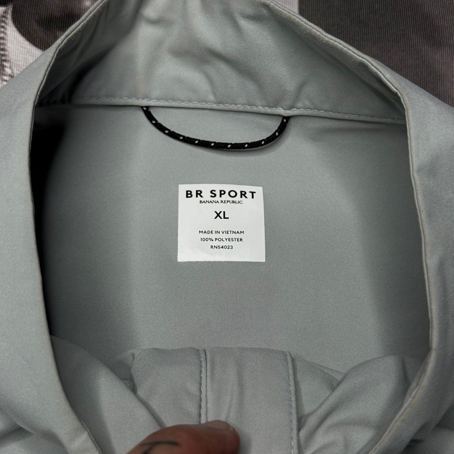 Banana Republic BR Sport Motion Tech Hybrid Jacket Solotext Sail Grey XL