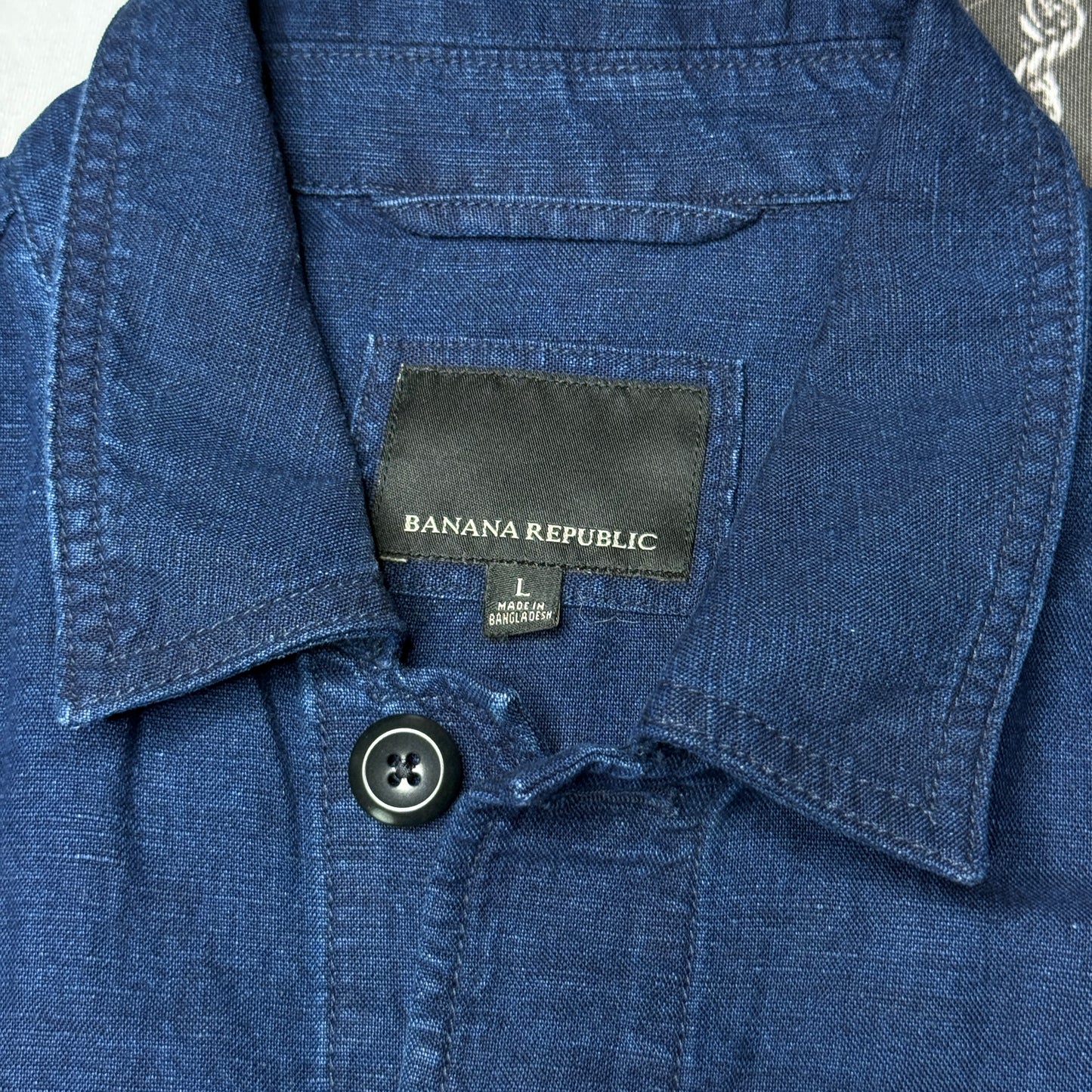 Banana Republic Linen-Cotton Chore Jacket sz Large