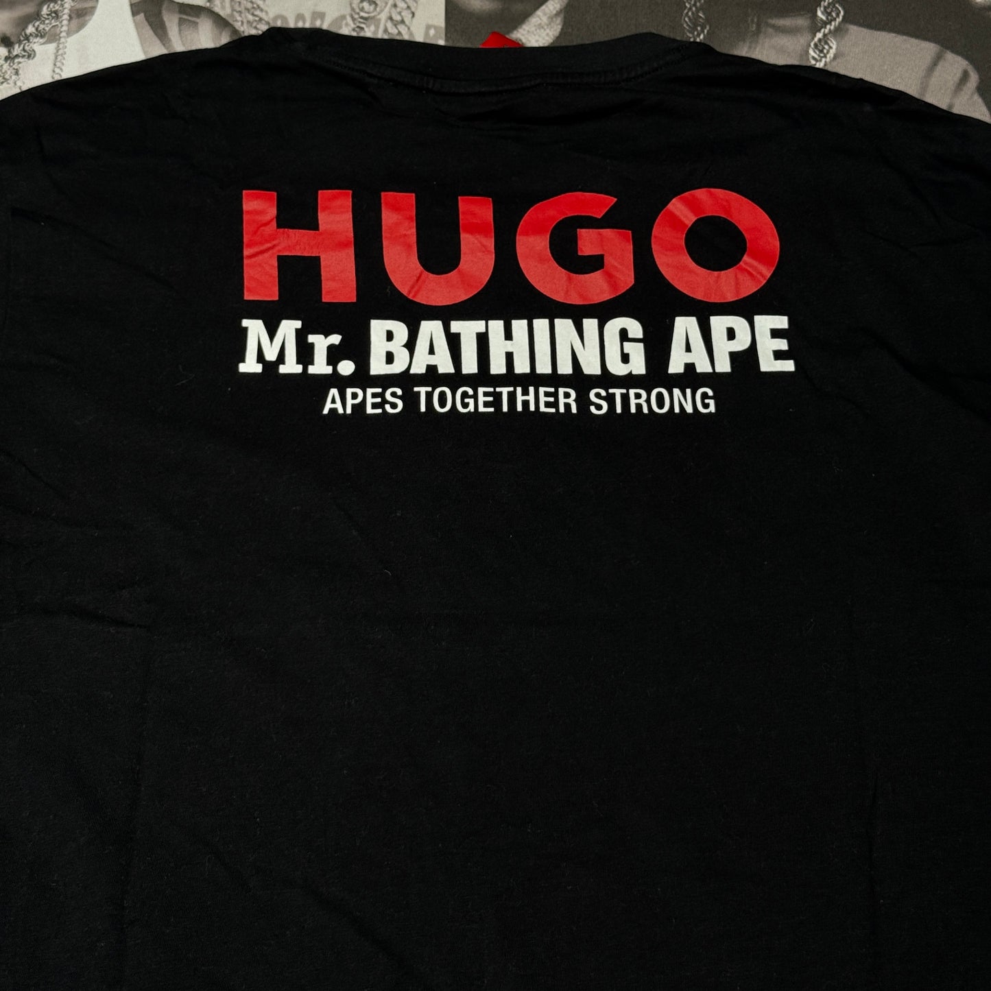 Bape X Hugo Boss Hugo Mr Ape Tee Black XXL