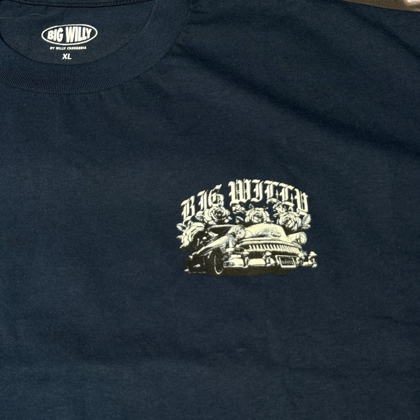 Big Willy Willy Chavaria Chevy T-Shirt XL Navy