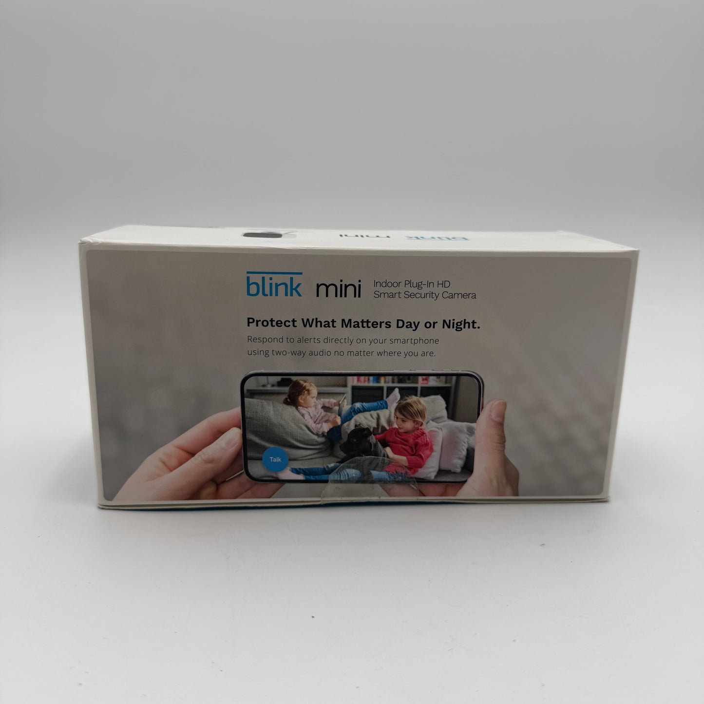 Blink Mini Indoor 1080p Wireless Security Camera White Used With Box