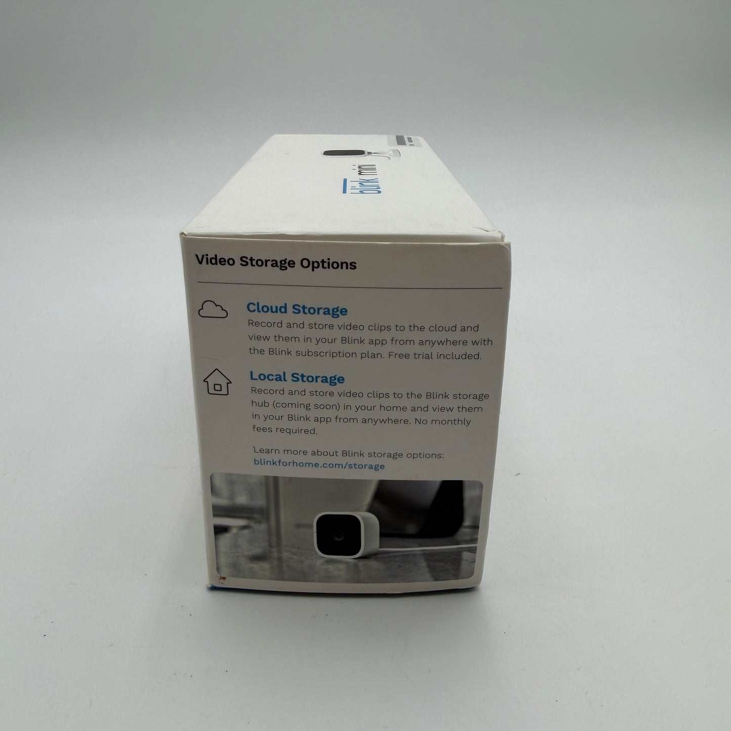Blink Mini Indoor 1080p Wireless Security Camera White Used With Box