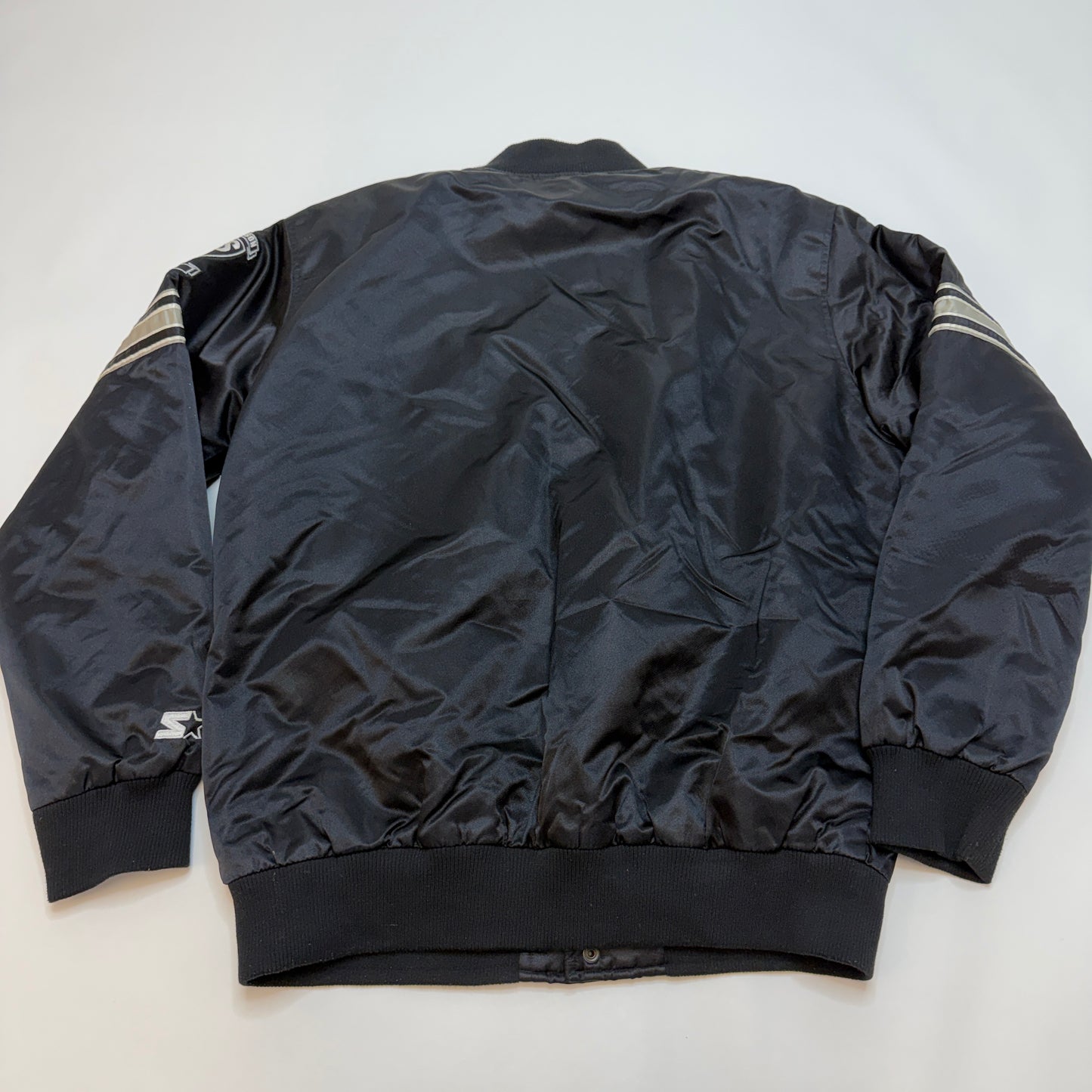 Starter Brooklyn Nets Inaugural Season Satin Jacket Size XL Black Used