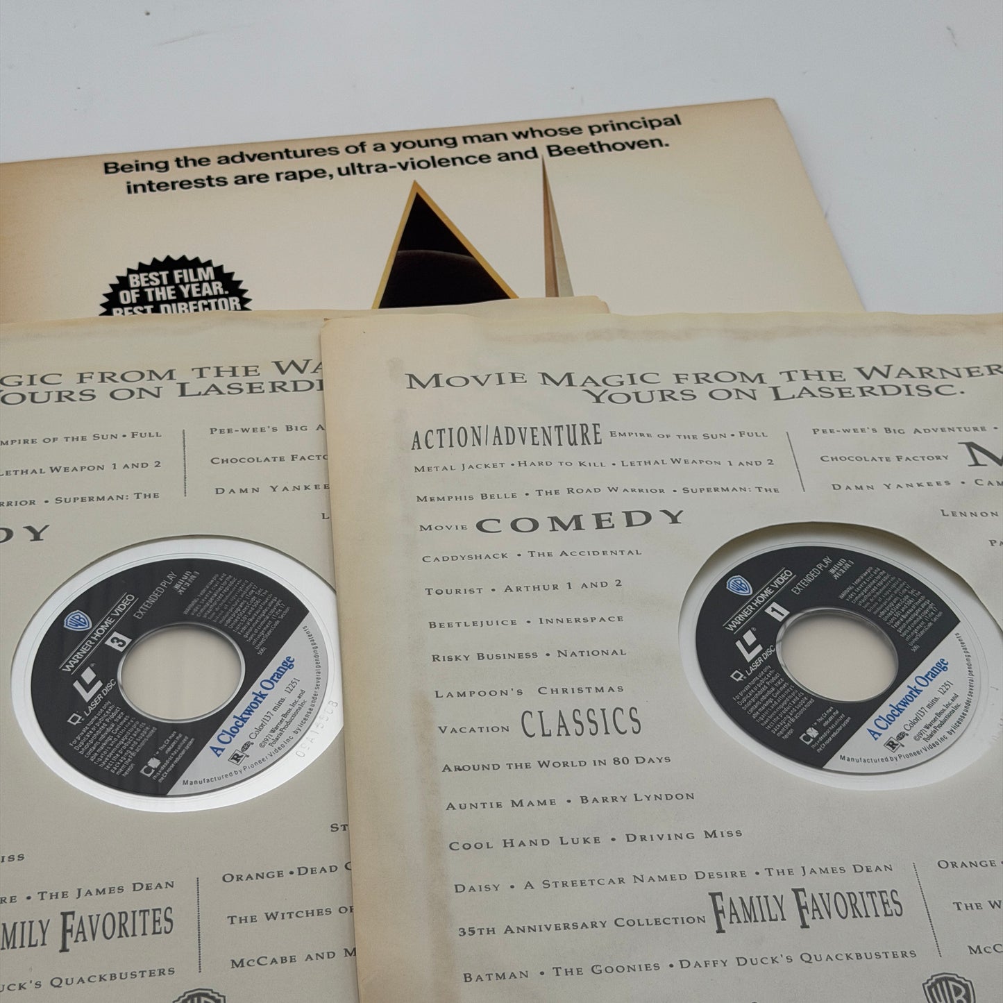 A Clockwork Orange Laserdisc Stanley Kubrick