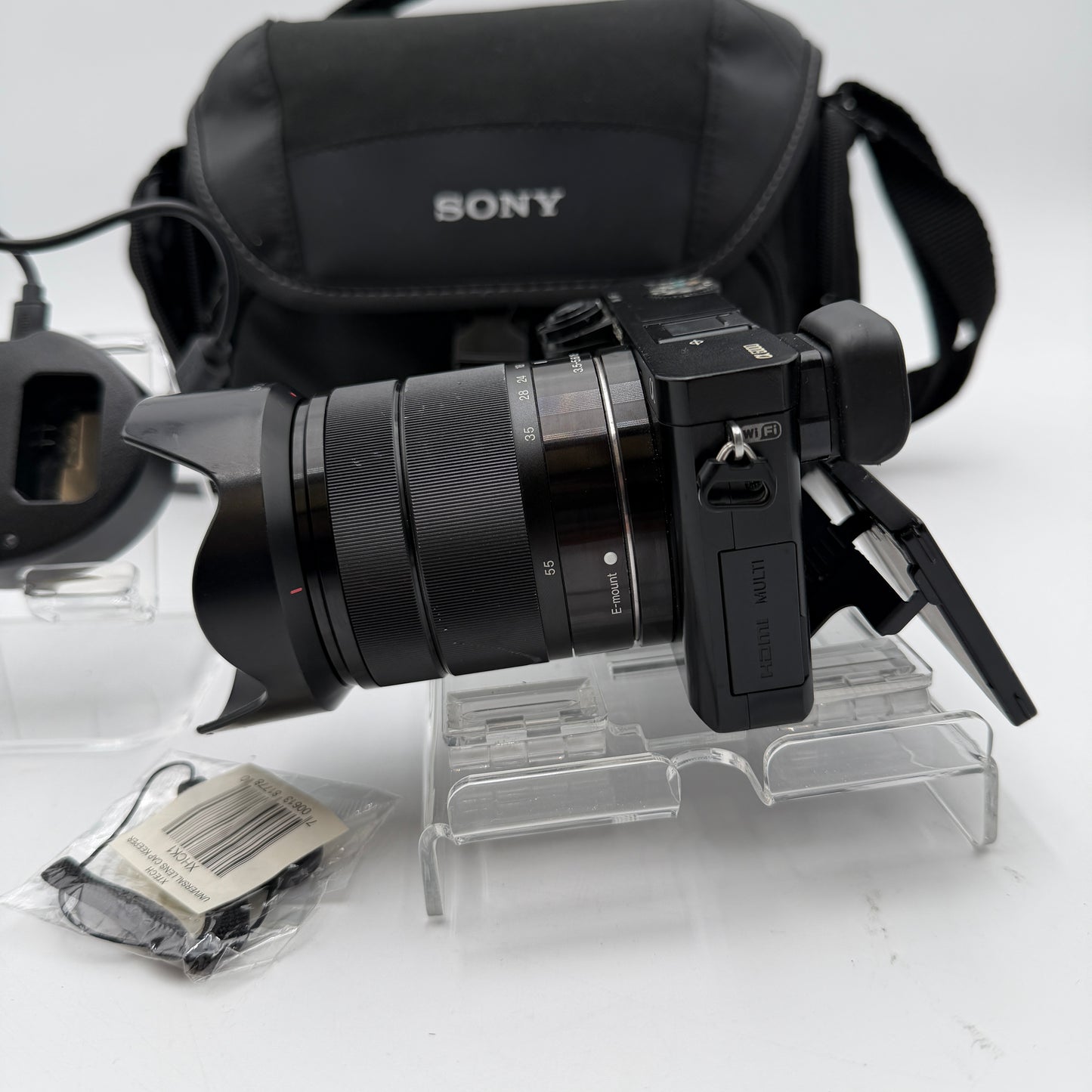 Sony A6000 Digital Camera - Black with Carrying Bag and Charger