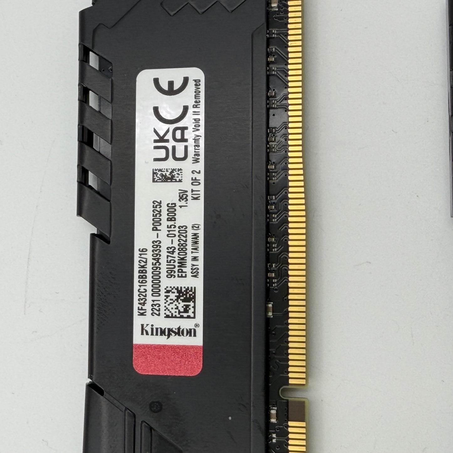 Kingston FURY Beast 16GB (2x8GB) DDR4 Desktop RAM Kit Black