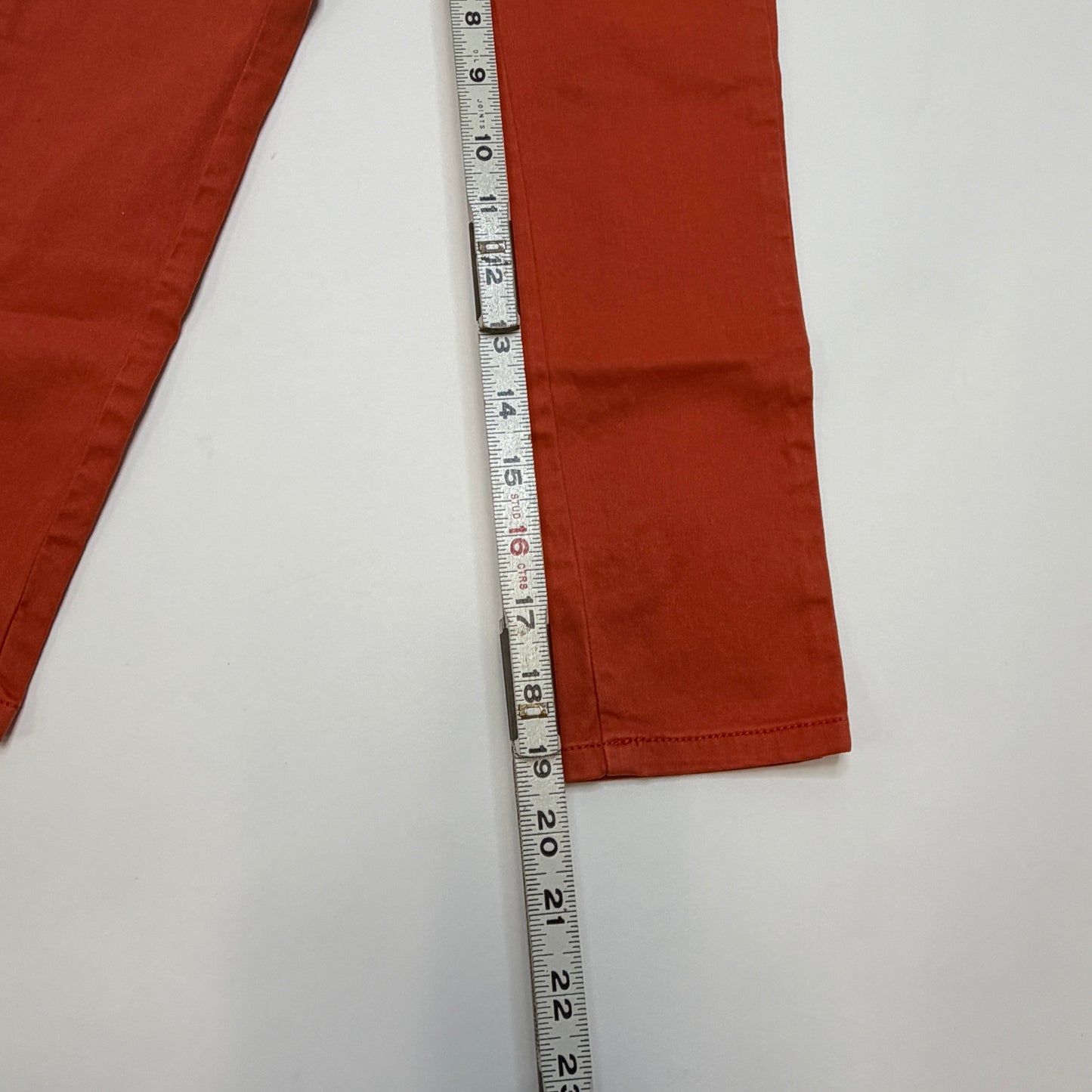 Gucci Kids Girls Jeans Size 5 Rust Orange Skinny Rhinestone Logo NWT Made Italy
