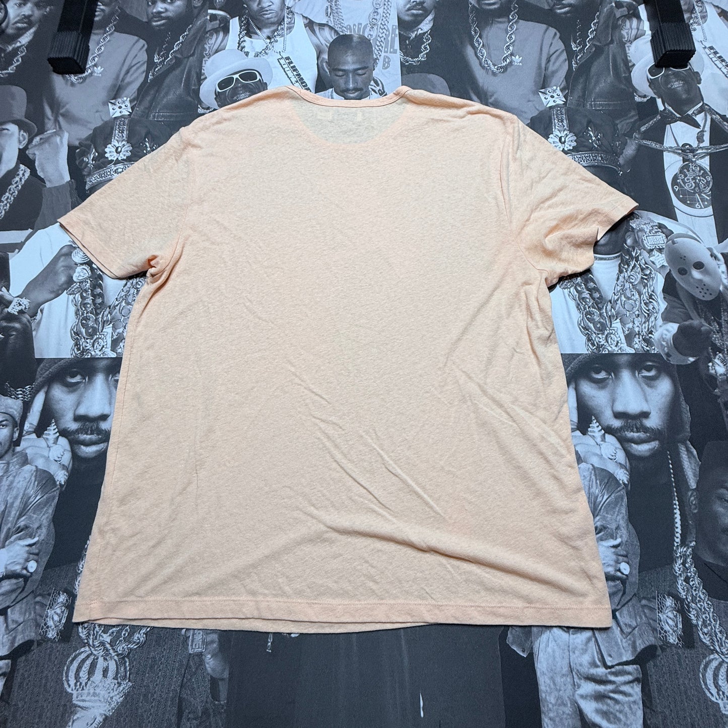 Calvin Klein Shiny Logo Classic Crewneck T-Shirt Orange size XXL