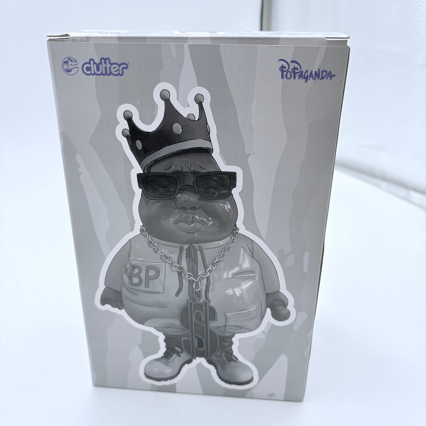 Clutter Studios Big Poppa Hustle Silver Ltd 100 Vinyl Figure by Ron English