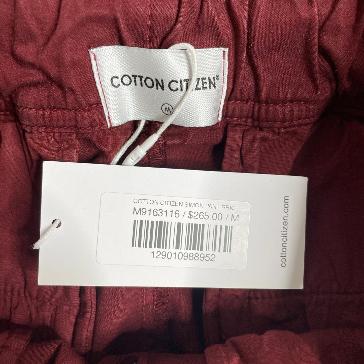 Cotton Citizen Simon Pant Brick M9163116