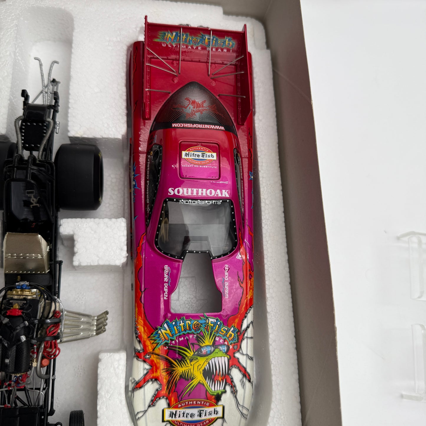Action Racing Cristen Powell Nitro Fish 2001 Camaro Funny Car 1:24 Diecast