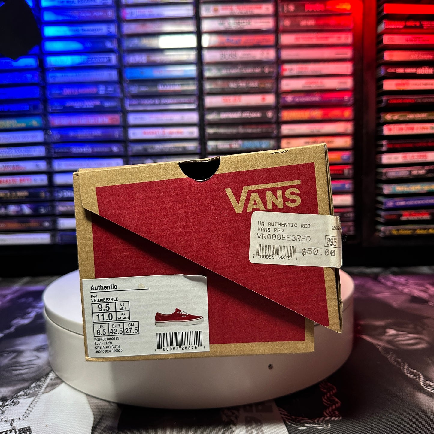 New Vans Authentic Red VN000EE3RED