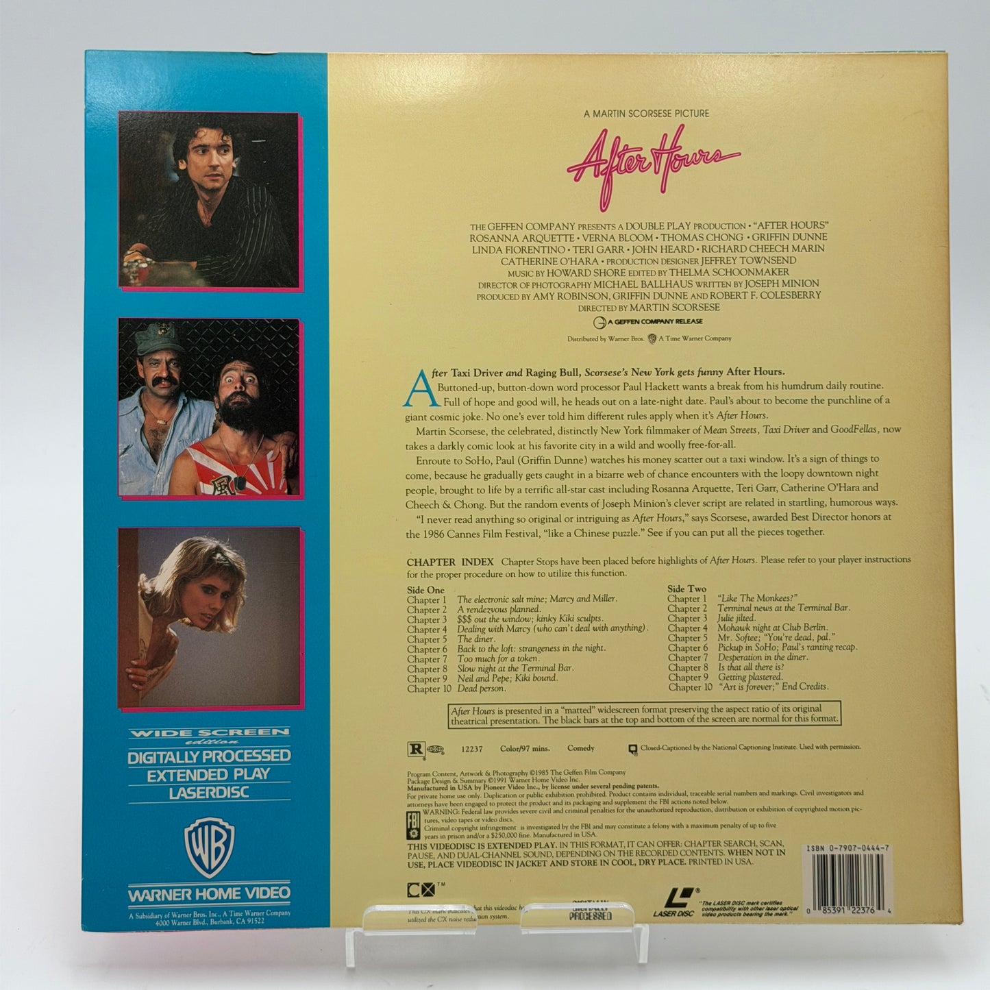 After Hours Laserdisc DVD Disc Silver Used