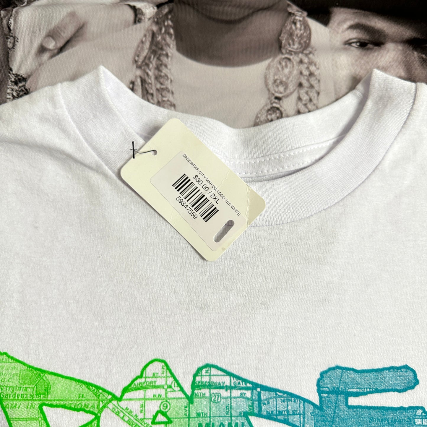 DAMAGED DadeWear City Map OG Logo Tee White