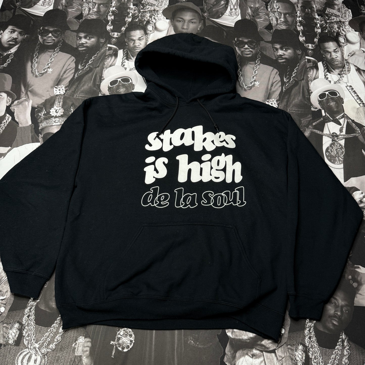 De La Soul Stake is High Promo Hoodie sz XL Black