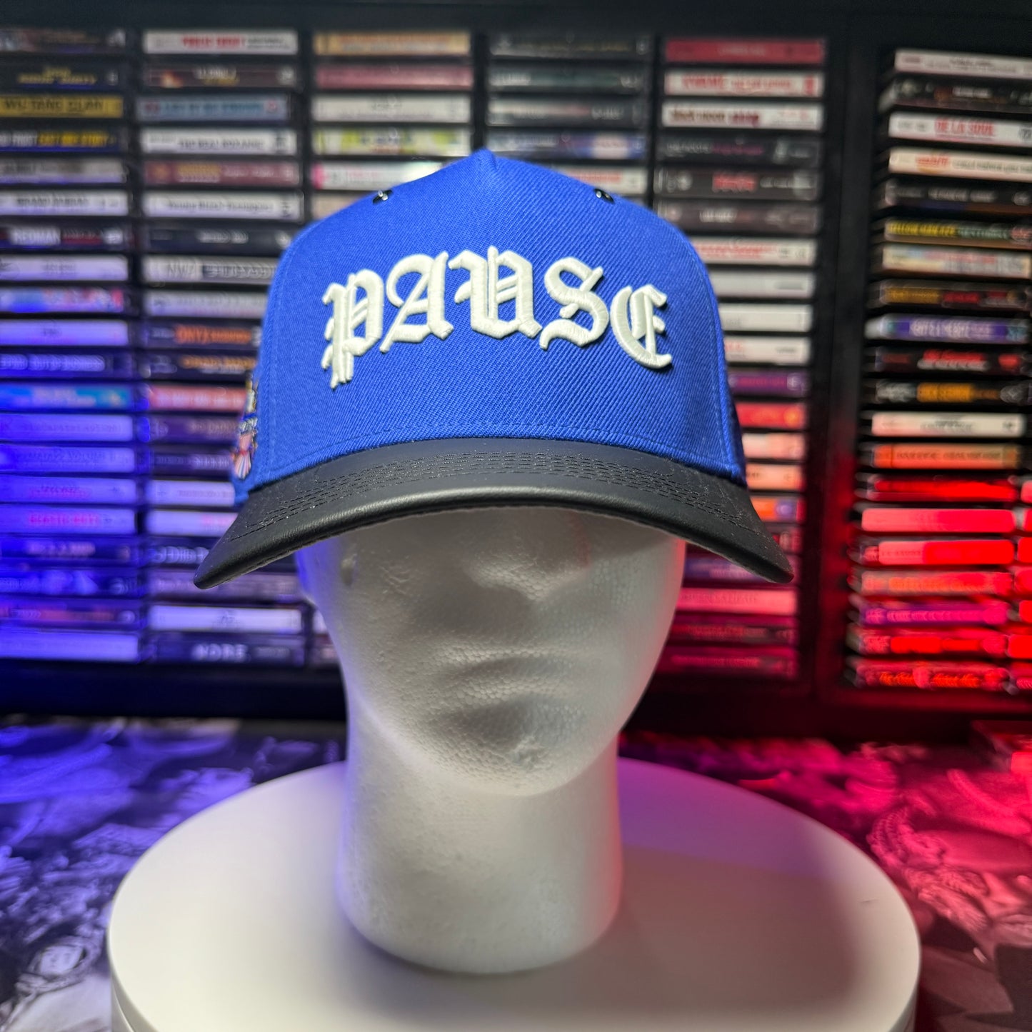 Dipset Pause Snap back Hat Blue