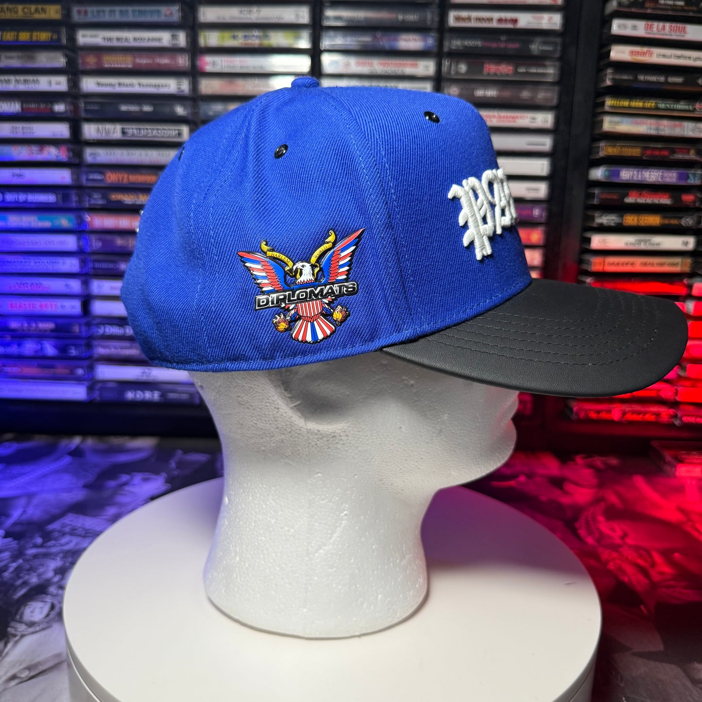 Dipset Pause Snap back Hat Blue