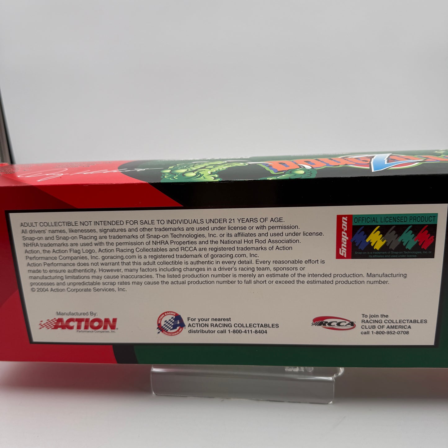 Action Racing Doug Herbert Snap-On Dougzilla 2004 Top Fuel Dragster 1:24 Limited Edition
