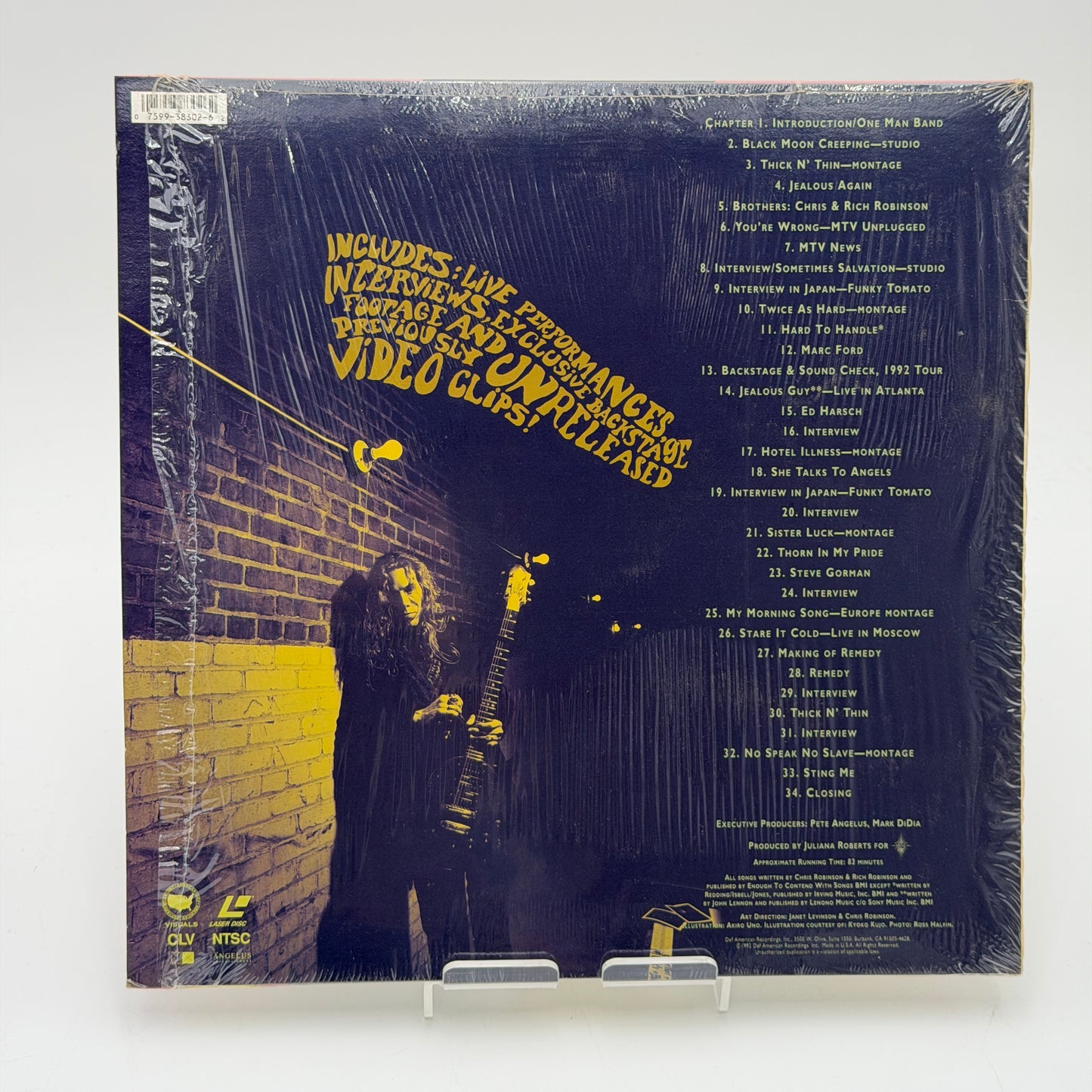 The Black Crowes: Who Killed That Bird.. Window Sill Laserdisc - Silver - Used