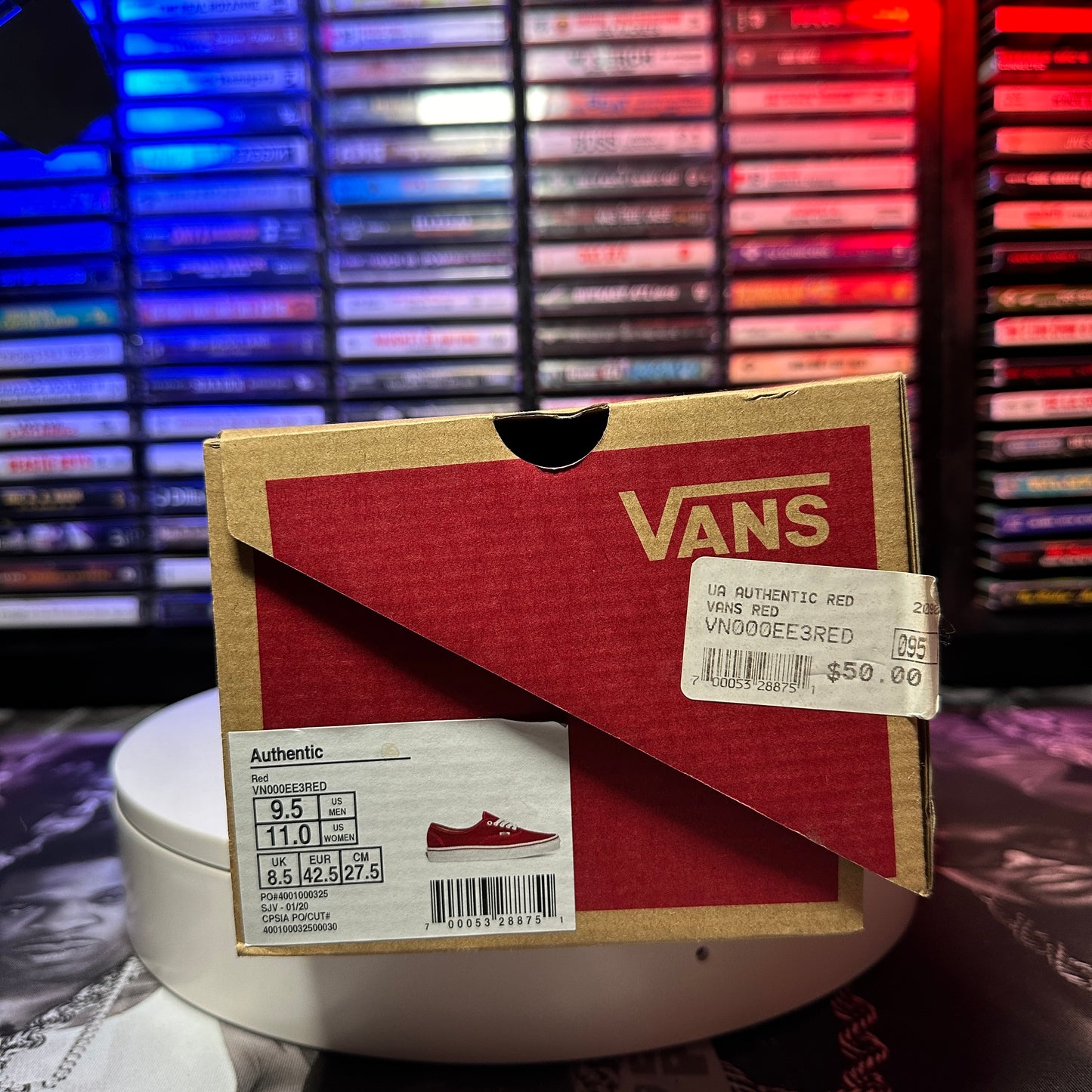 New Vans Authentic Red VN000EE3RED