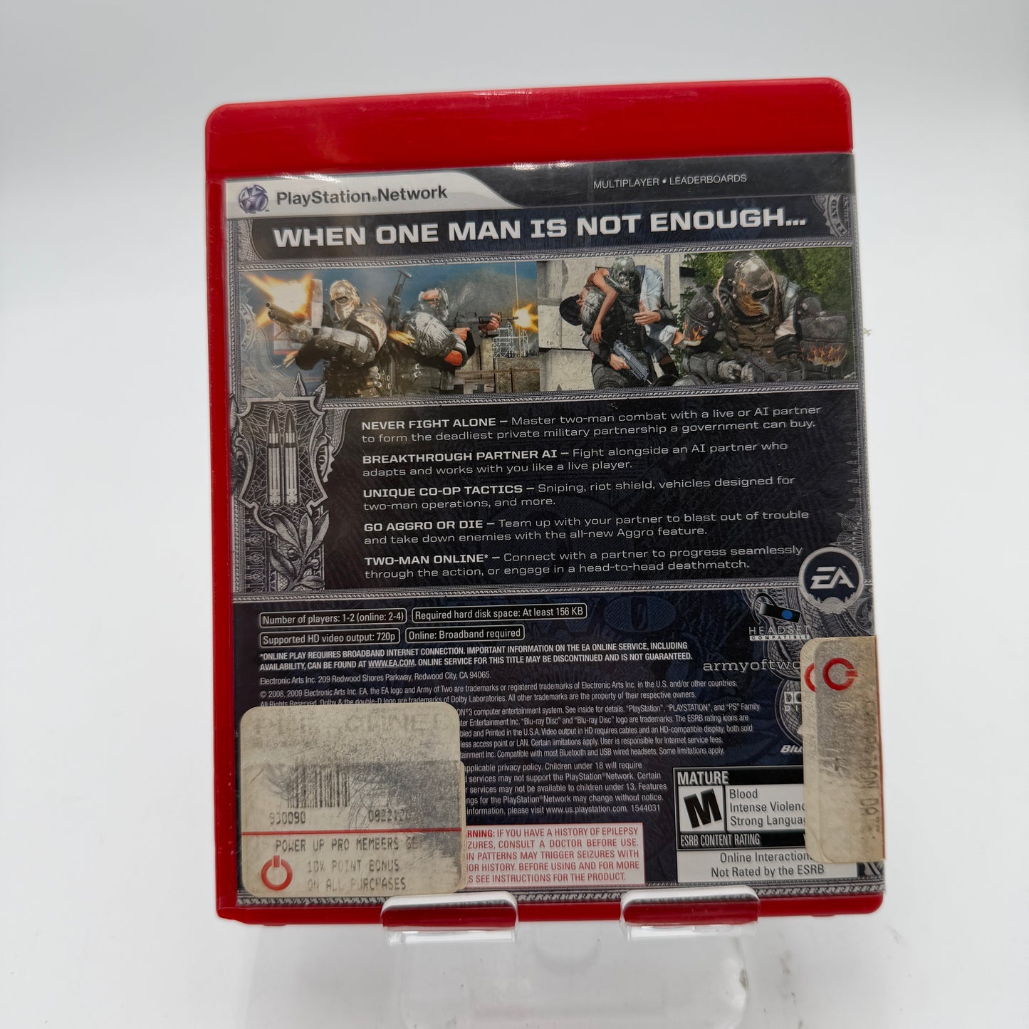 Army Of Two Playstation 3 Game With Box Red Used