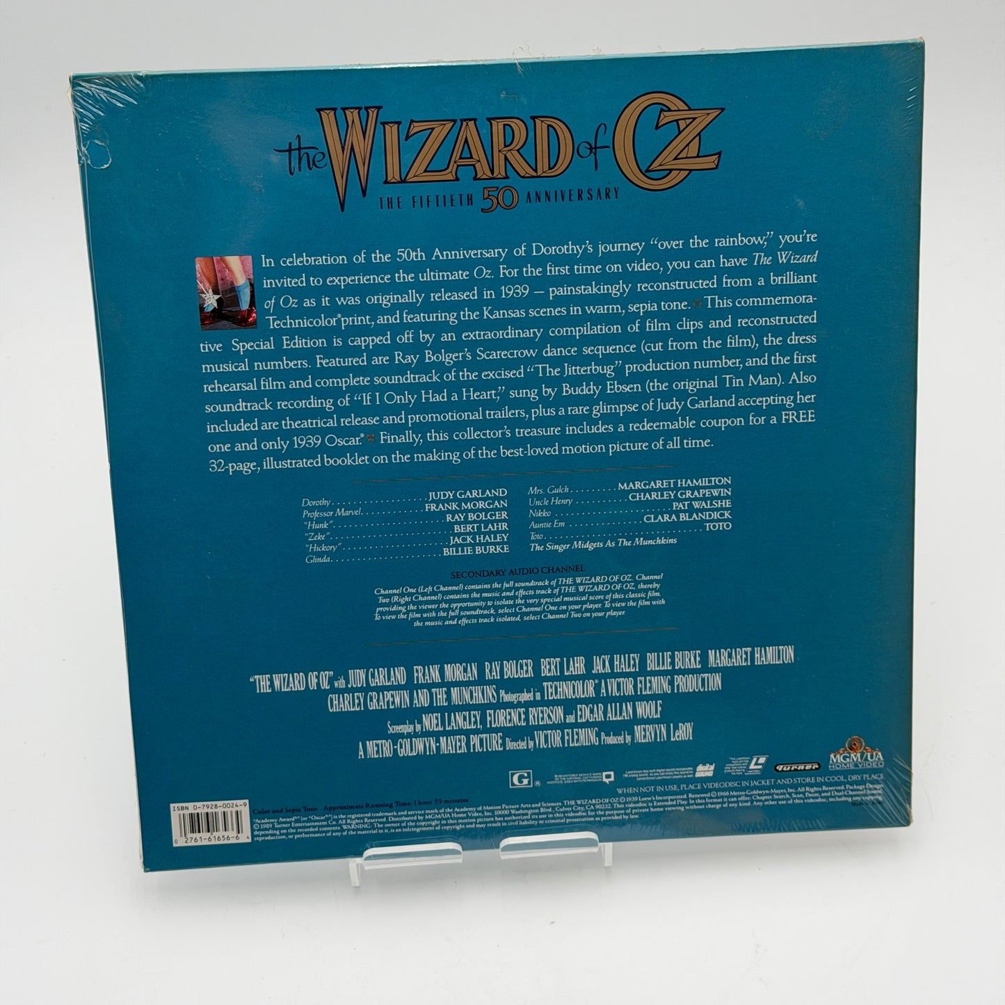 Wizard Of Oz 50th Anniversary Edition Laserdisc Silver FACTORY SEALED