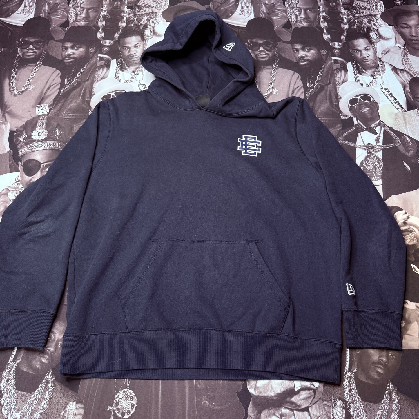 Rare Eric Emanuel x New Era New York Yankees Hoodie Navy sz XL