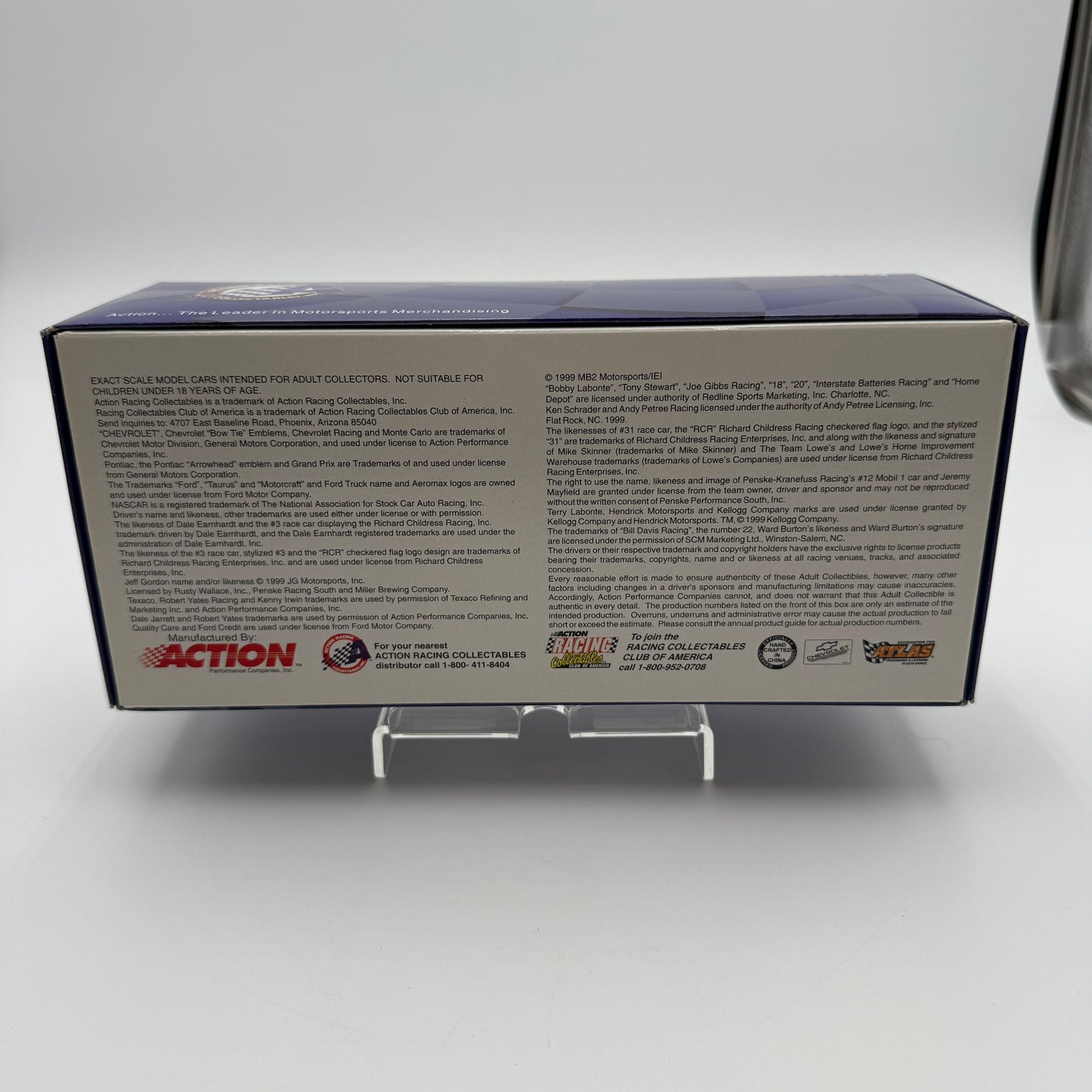 Action Racing Ernie Irvan #36 M&M's Millennium 1999 Pontiac Grand Prix 1:24 RCCA