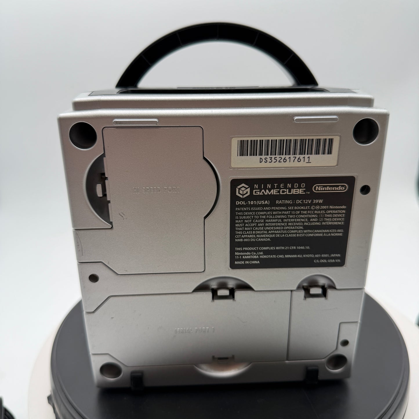 Nintendo GameCube DOL-001 Silver Console (2001) with 2 Controllers and Power Cable