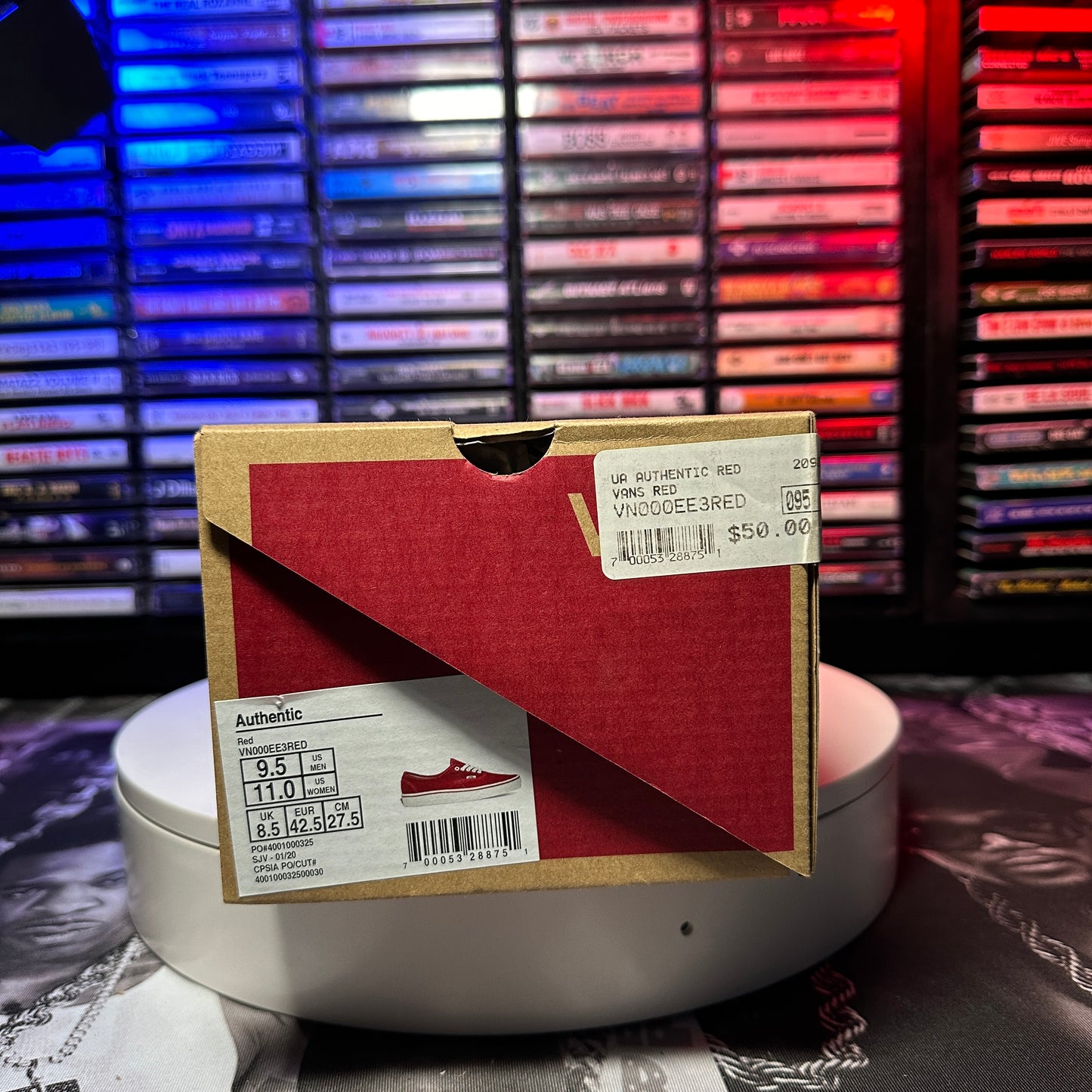 New Vans Authentic Red VN000EE3RED