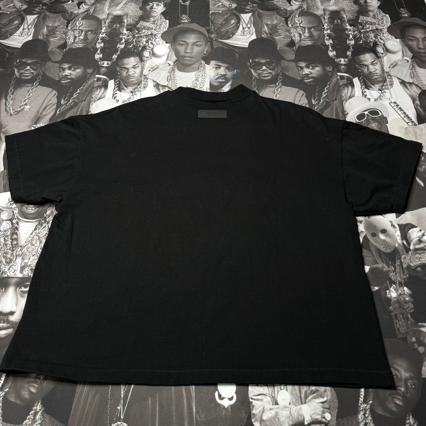 Fear Of God Essential Jet Black Oversized Fit Heavyweight Tee Medium
