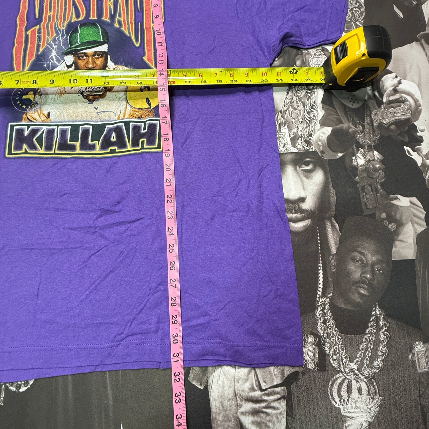 NWT Ghostface Killah Slim Fit Wu-Tang Tee Purple SZ XL GK108