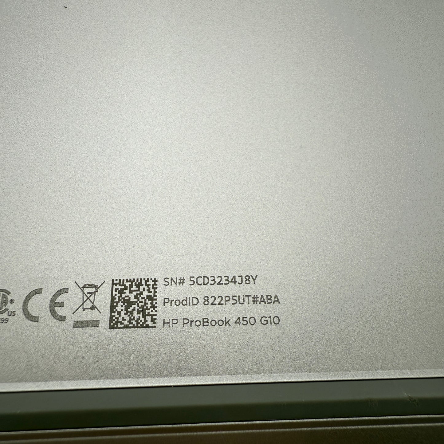 HP ProBook 450 G10 Laptop i7 16GB 512GB Silver Used - A