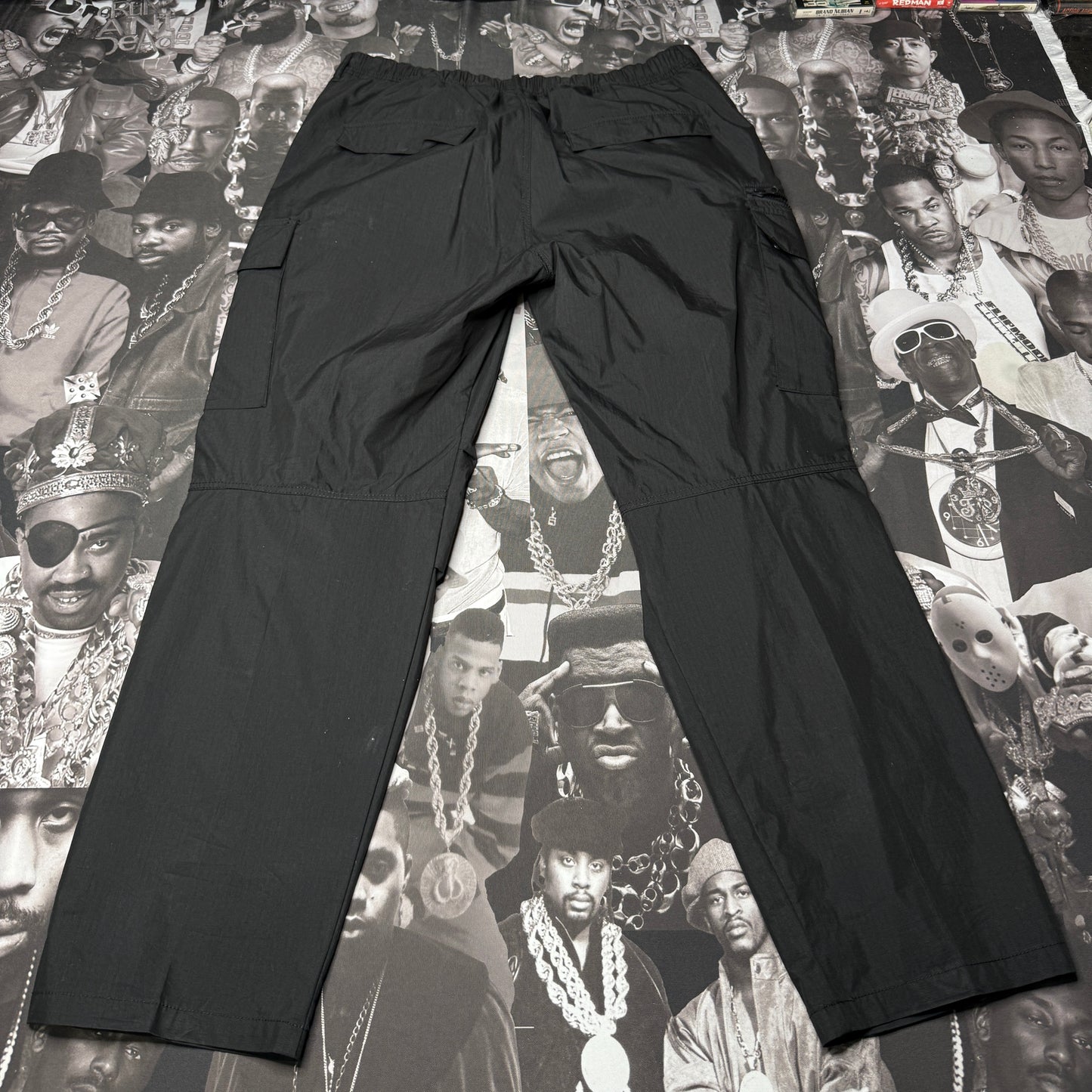 H&M Regular Fit Cargo Pants XL Black READ!