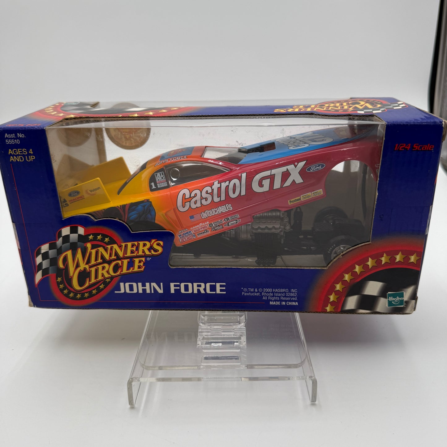 Action Racing Hasbro Winners Circle 1/24 John Force Castrol GTX Superman Funny Car