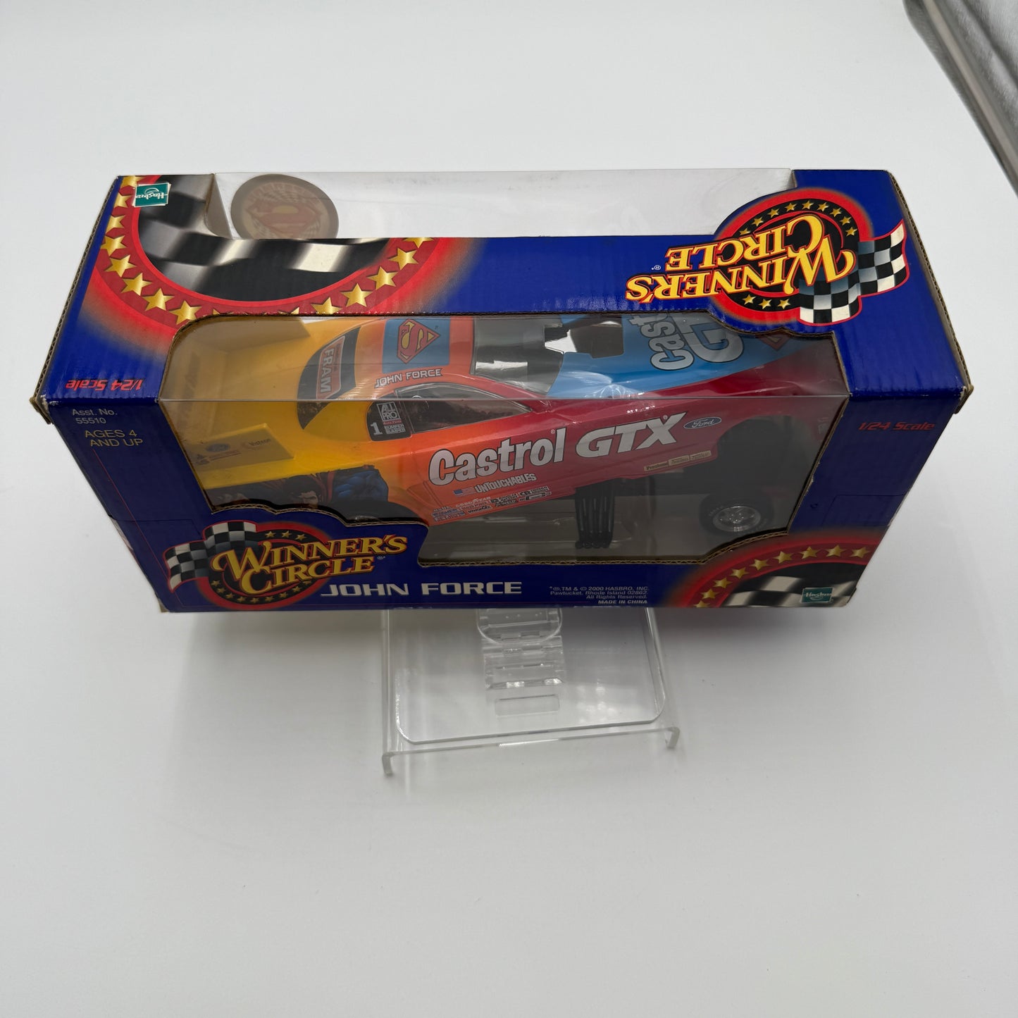 Action Racing Hasbro Winners Circle 1/24 John Force Castrol GTX Superman Funny Car