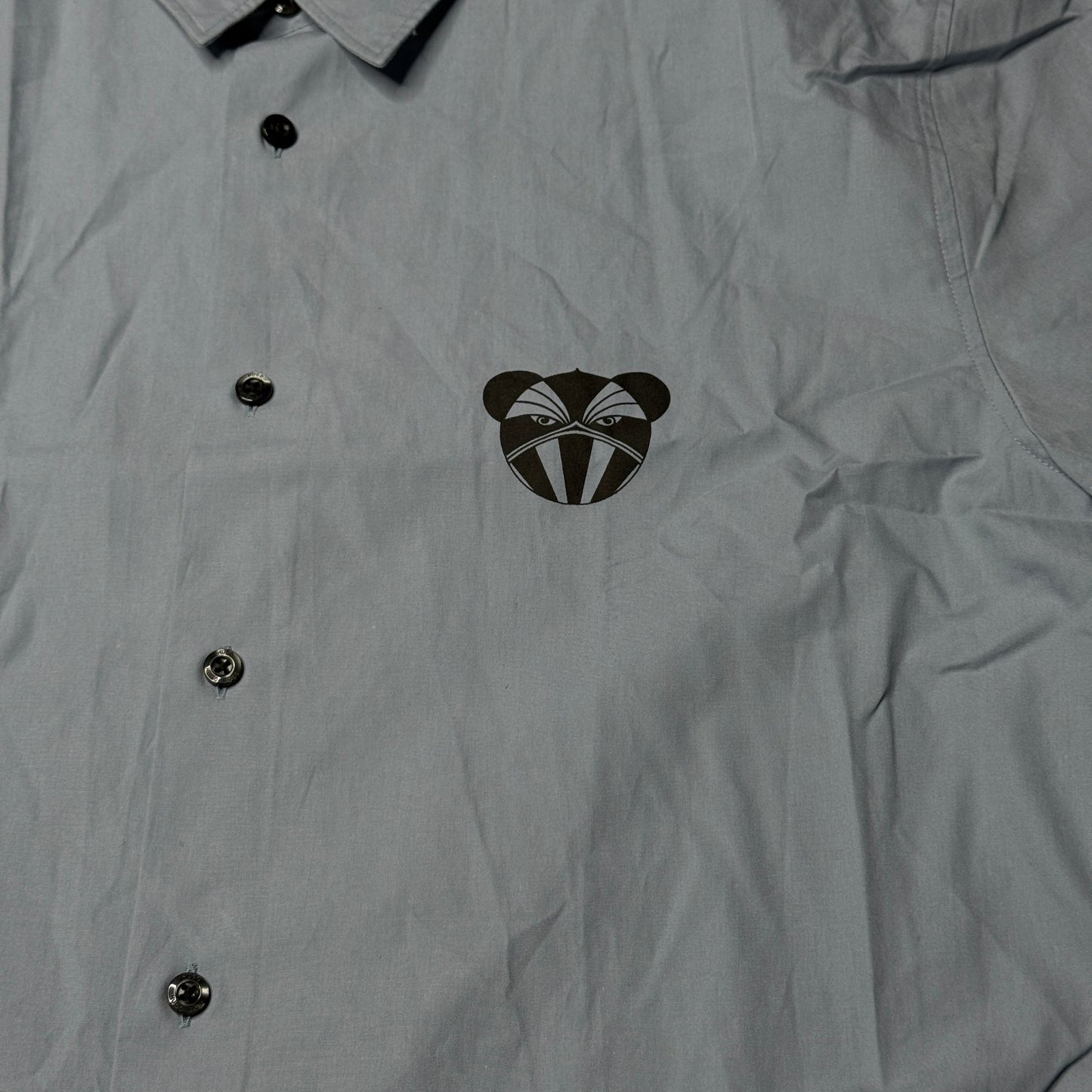 Hugo Boss Short Sleeve Button Down Shirt Blue XXL