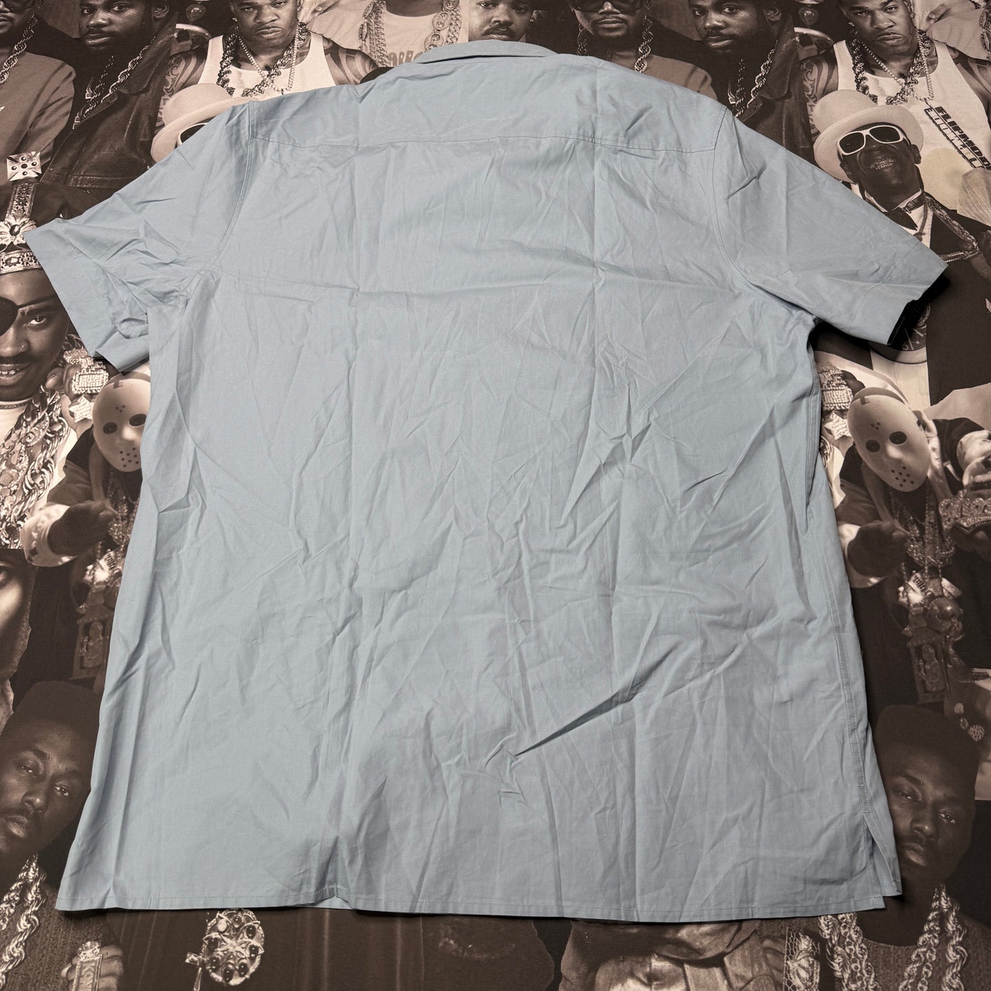 Hugo Boss Short Sleeve Button Down Shirt Blue XXL