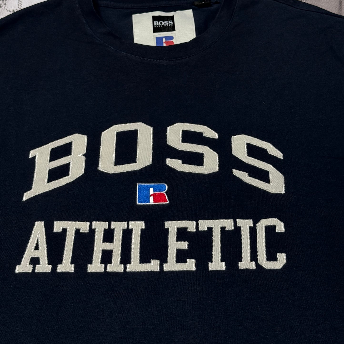 Hugo Boss x Russell Athletic Cotton Crewneck Tee Navy XXXL