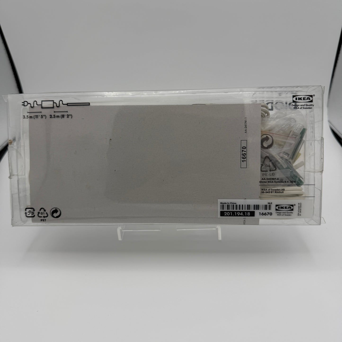IKEA Dioder LED 4-Piece Light Strip Set 201.194.18 White USED