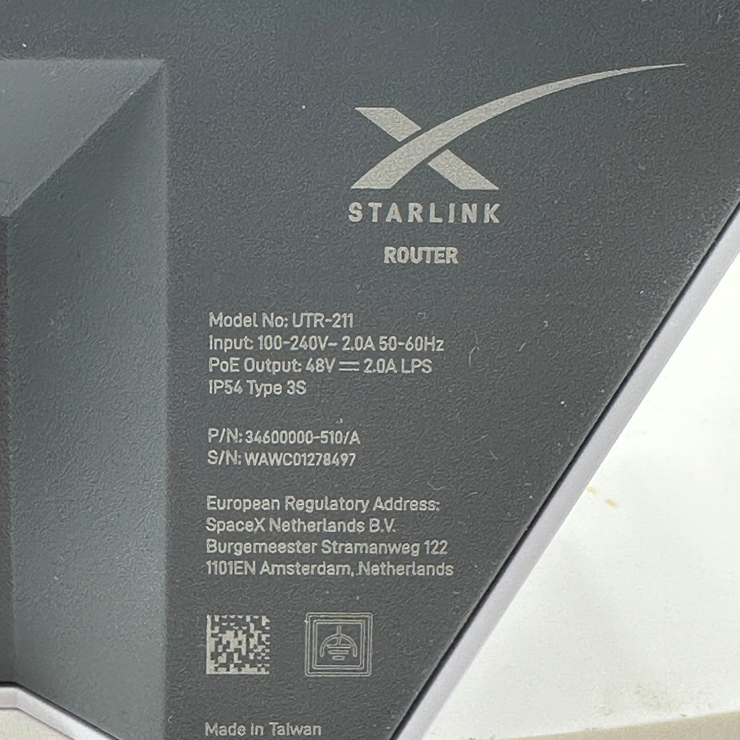 Starlink UTR-211 Router Gen 2.