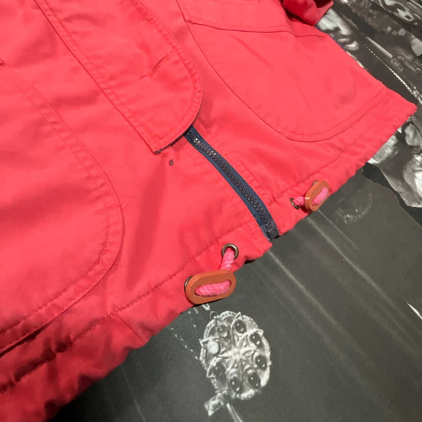 Vintage 80's London Fog Red Zip Up Long Sleeve Medium Weight Jacket Size XS