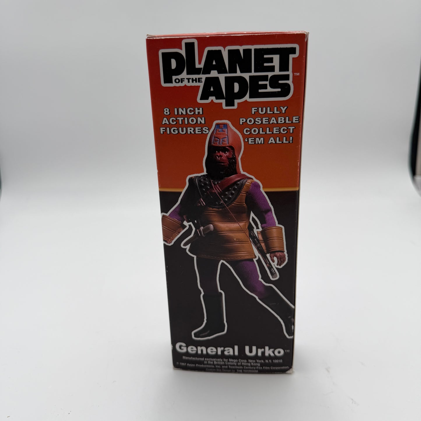 1974 Vintage Mego Planet of the Apes General Urko 8 inch Action Figure with Custom Box